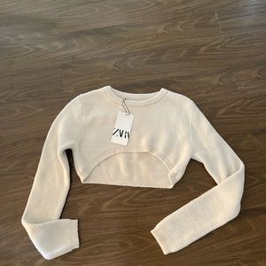 Zara cropped knited sweater